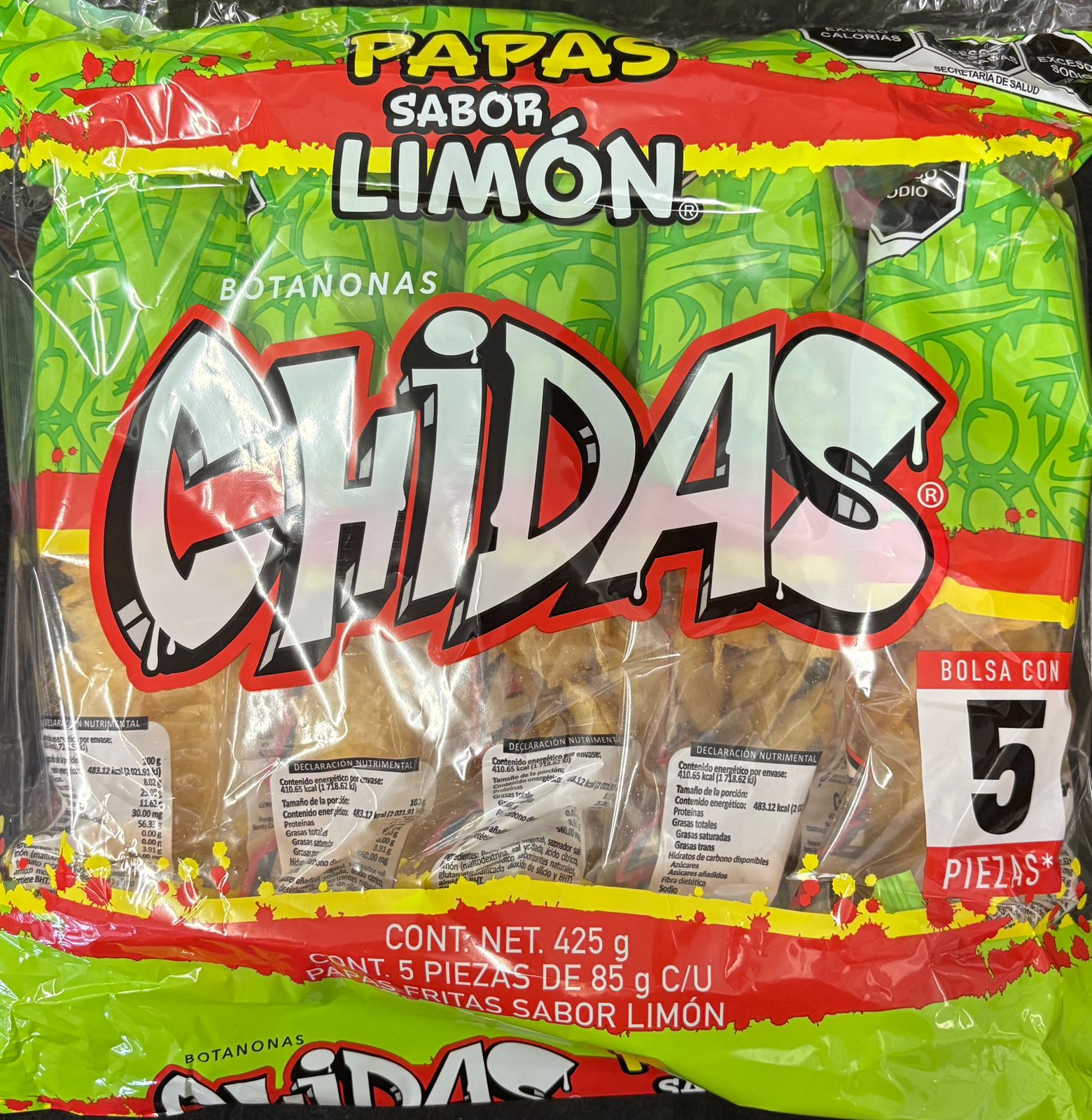 Papas Sabor Limón Chidas